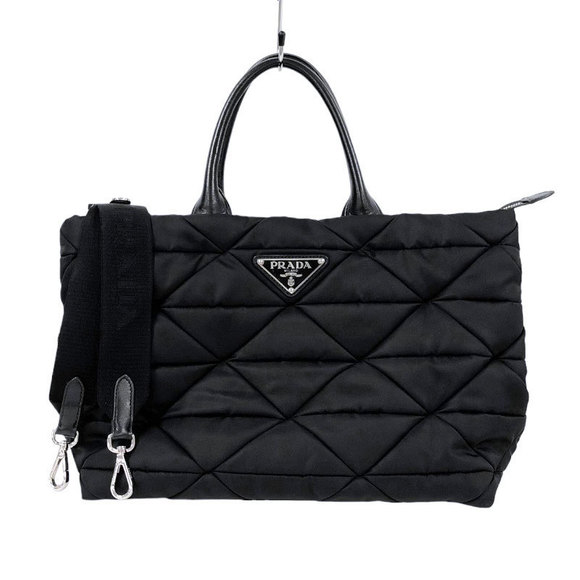 Prada Re-nylon Padded Nylon Handbag Black - Picture 1 of 12